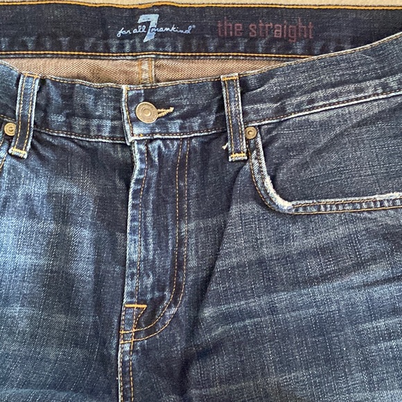 7 for all mankind the straight jeans / denim - Picture 3 of 7